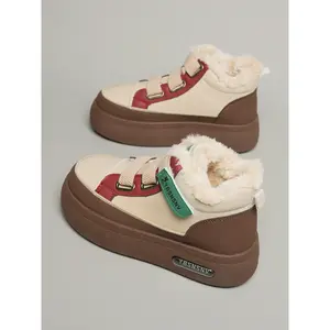 New women’s boots, sporty shoes, winter boots, silver loafers, thick-soled Mary Jane flats, outdoor work shoes, warm winter shoes, round-toe boot