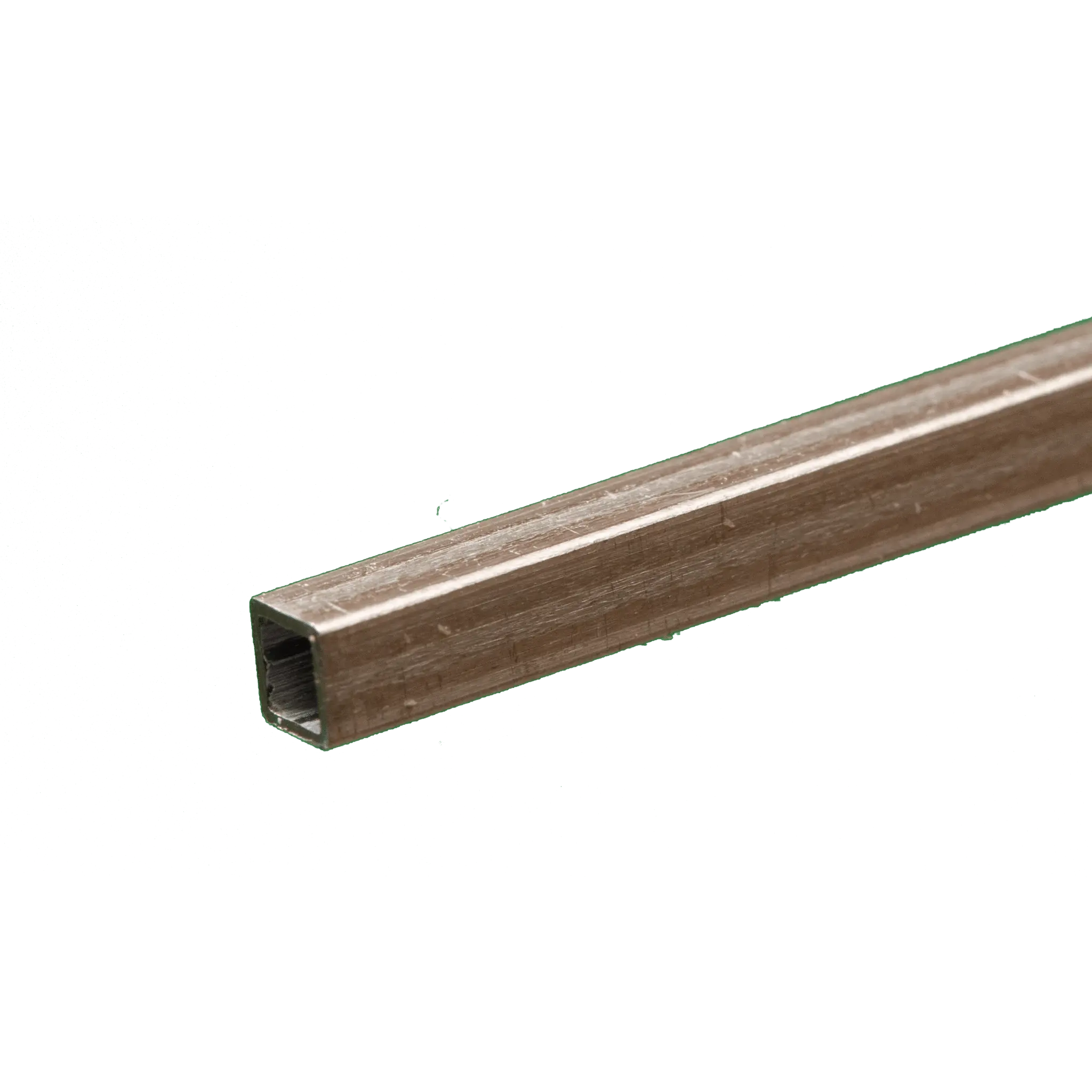 Square Aluminum Tube: 1/8" OD x 0.014" Wall x 12" Long (1 Piece)