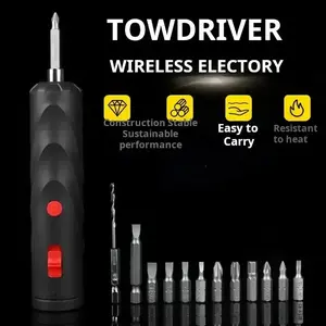 TOWDRIVER Wireless Electortic Screwdriver Hybrid Manual & Electric Modes Ultra-Fast Operation Type-C Charging Precision Bits Lightweight Ergonomic Design