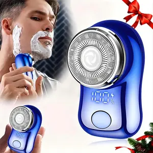 Portable Comfort Mini USB Rechargeable Cordless Shaver, Electric Beard Razor for Men, Wet & Dry Shaver for Home, Office, Car, Business Travel, Beard Care Machine, Multifunctional Hair Shaver