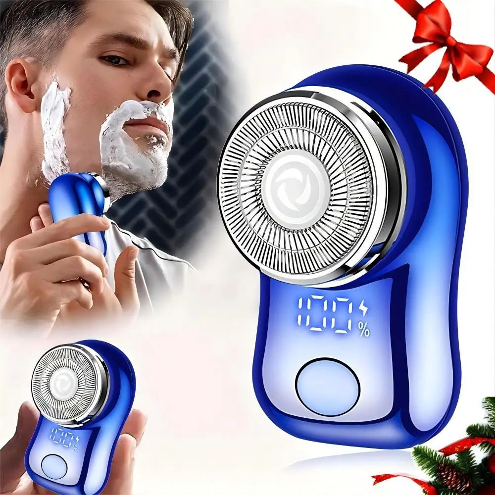 Portable Comfort Mini USB Rechargeable Shaver, Electric Beard Razor for Men, Wet & Dry Shaver for Home, Office, Car, Business Travel, Beard Care Machi
