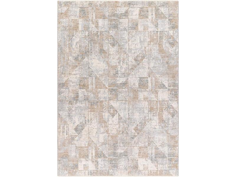 Livabliss Soft Brunswick Machine-Woven Rectangular Home Decor Rug BWK2324-710103 - 50% Polyester Single Rug, 7 ft.10 in. W x 10 ft.3 in. L, Durable Medium Pile Indoor Living Room Mat (Beige/Gray/White)