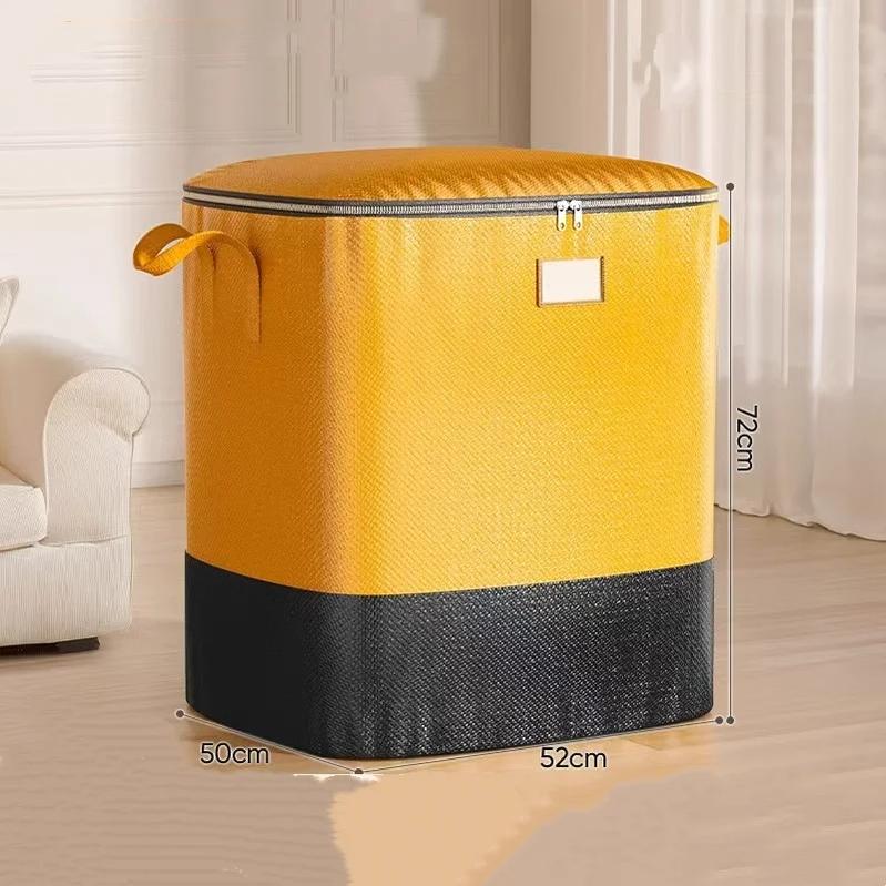 1PCS Large Capacity Waterproof Clothing Down Comforter Storage Bag Mobile Packaging Transport Luggage Bag Moving Travel Organizer