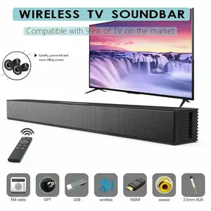 40W Soundbar for TV with Subwoofer Home Theater Multi Function Speaker Optical HDMI Coaxial AUX Wall Mounted Bluetooth Sound bar