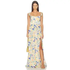 Amanda Uprichard x REVOLVE Maxi Dress in Orange Multi