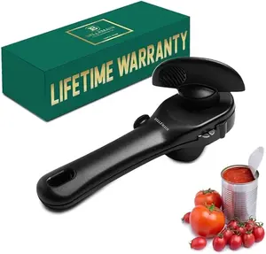 Bellemain Stainless Steel Can Opener Manual for Seniors Ergonomic Design Smooth Edges Hand Held Heavy Duty Safe Cut Easy to Use