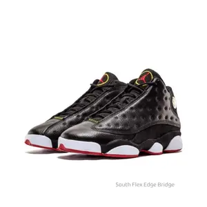 2011 Black and White High-Top Retro Fashion Trendy Versatile Wear-Resistant Non-Slip Basketball Shoes