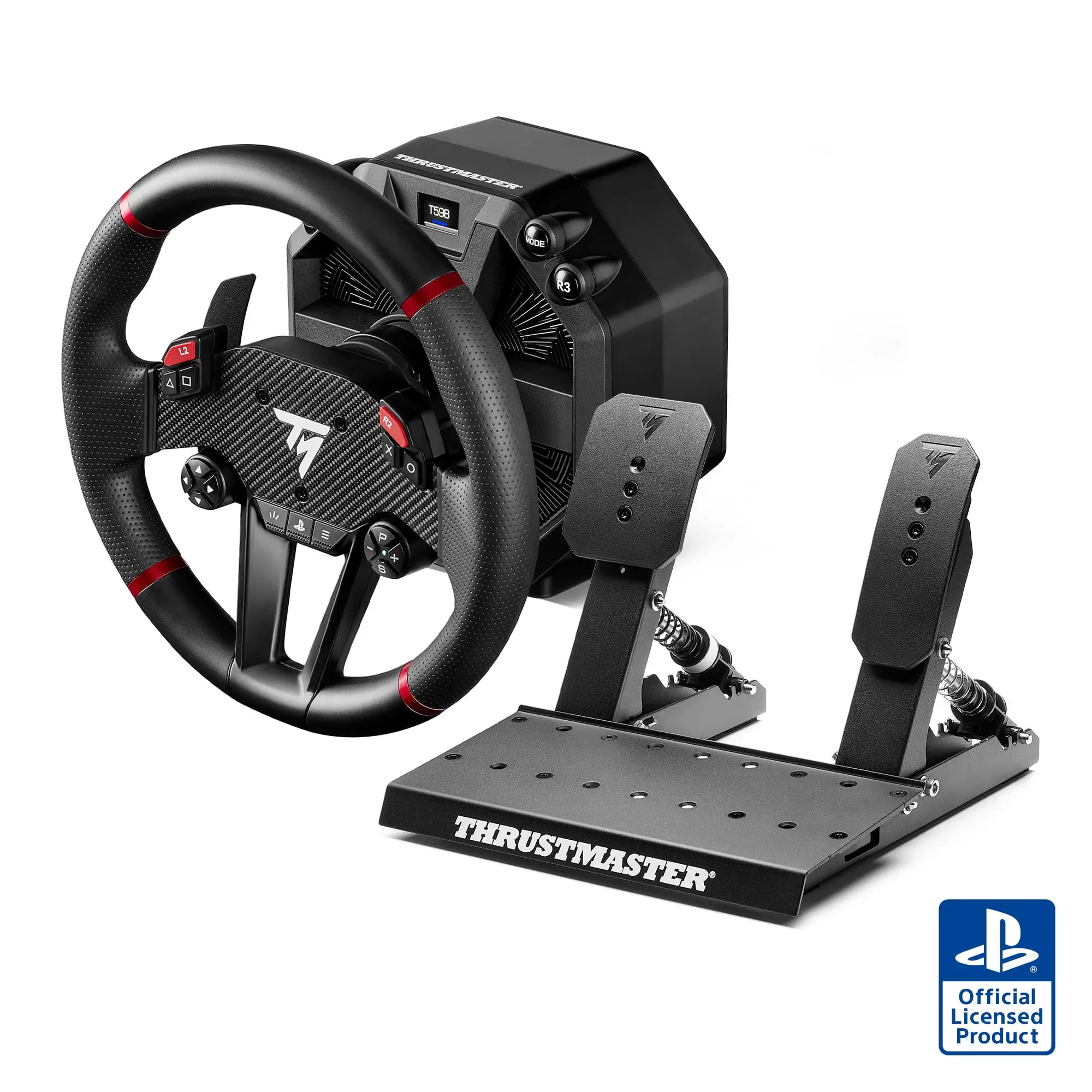 Thrustmaster - T598 Racing Wheel & Pedals  5Nm Direct Drive Force Feedback Sim Racing Wheel for PS5, PS4, Windows - Black