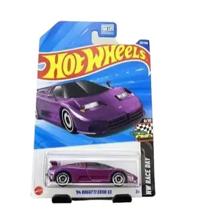 Hot Wheels 94 Bugatti EB111 SS Purple Diecast Car Model 221/250 Collectible Toy Vehicle