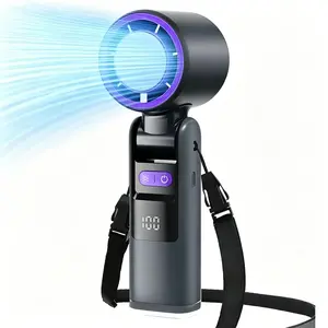 4000mAh Portable Mini Powerful Turbo Fan, 199 Wind Speeds, Rechargeable, Semiconductor Refrigeration, Suitable for Personal & Travel