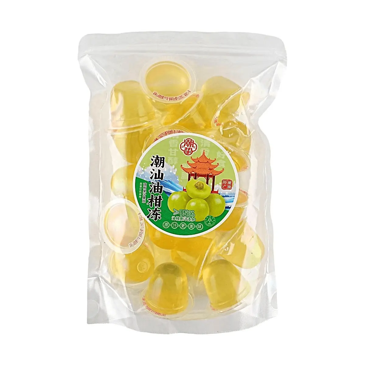 CHAOZHI Oil Guava Jelly 500g - Authentic Chaoshan Specialty, Low Sodium Snack, +15% Pure Oil Guava Juice, Refreshing Sweet Aftertaste, Low Sodium Snacks, +15% Pure Juice