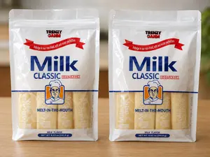 2 Pack ORBIT Milk / TRENZY GAHM Flavor Rice Crackers 240g - Korean Trending Snack - Creamy & Delicious!