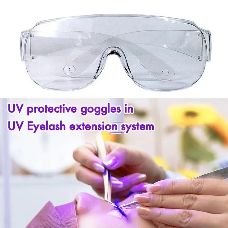 Protective Glasses For False Lashes Eyelash Extension Safety Ray Protection Unisex Anti Eye Lens UV Protective Goggles