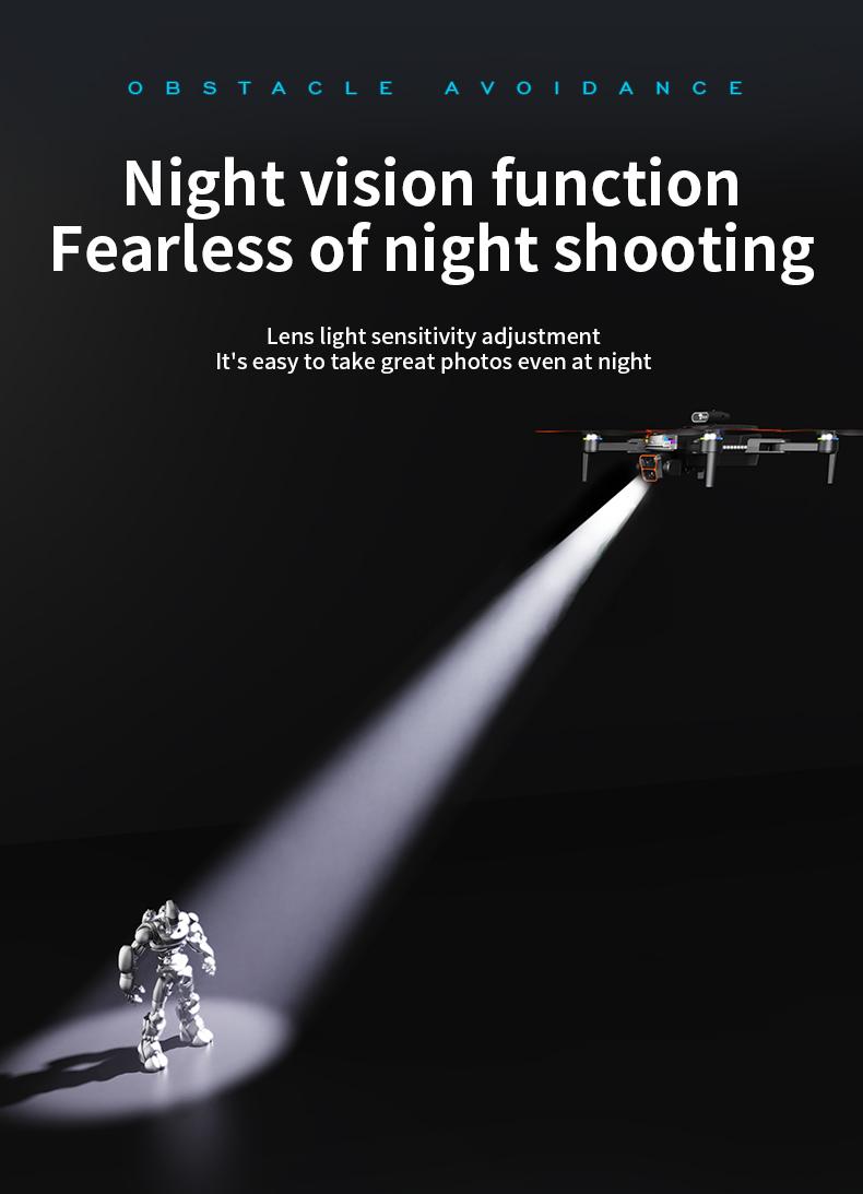 MAX Dual Camera Drone with Obstacle Avoidance, Brushless Motor, Dual Batteries, 4.3" HD Display Remote, Foldable RC Drone for Adults Beginners