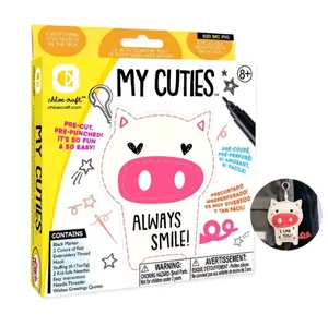 Craft Sewing Kit DIY. Make Your Own Piggy Charm Thread Sewing Instruction
