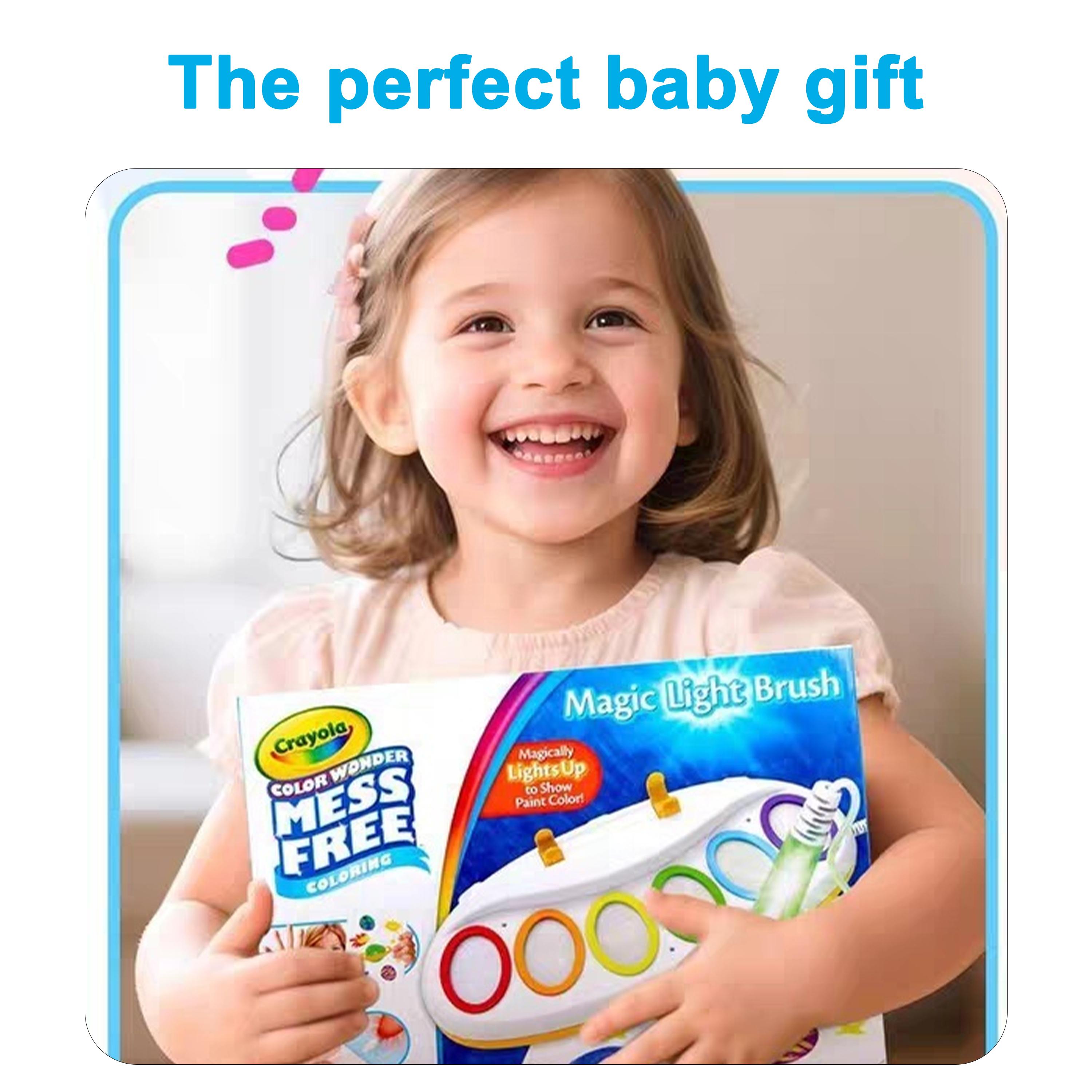 Magic Light Brush, Sensory-Friendly Art Tool with 18 Color-Changing Pages and Glow Brush, for Children with Autism and Sensory Needs, Ages 3+
