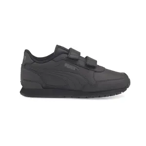 PUMA Kids Boys St Runner V3 Leather Slip On  Sneakers Shoes Casual - Black
