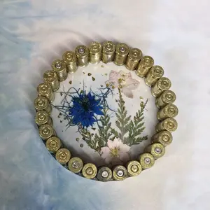 Bullet Resin Trinket Tray with Decorative Design