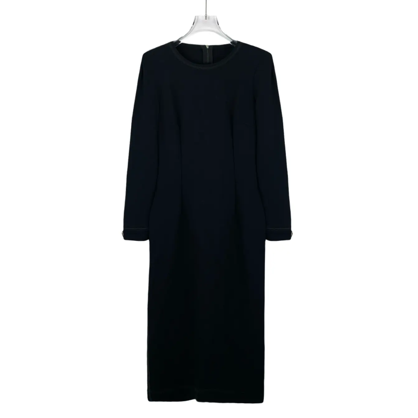 RDLT— Dolce & Gabbana Black Logo Plaque Crewneck Dress Size 38