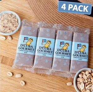 4 Pack Turron de Mani molido D Cuba Gourmet Snack