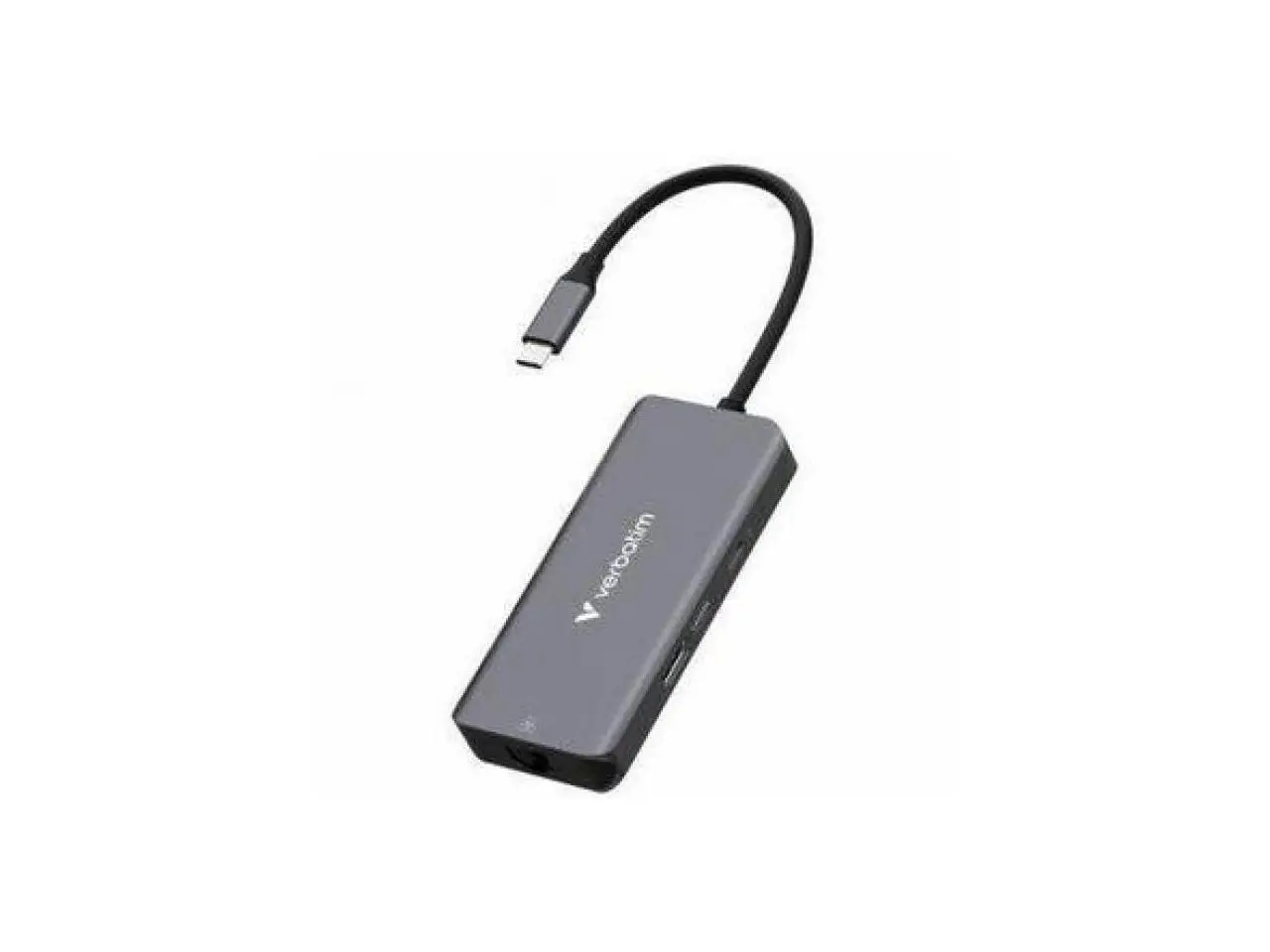 Verbatim USB-C Essentials Multiport Hub- 6 Ports - Charging Capability - USB Type C - 4K @30Hz - 3840 x 2160 - 4 x USB Ports - 3 x USB Type-A Ports - USB Type-A - 1 x USB Type-C Ports - USB Type-C - 1