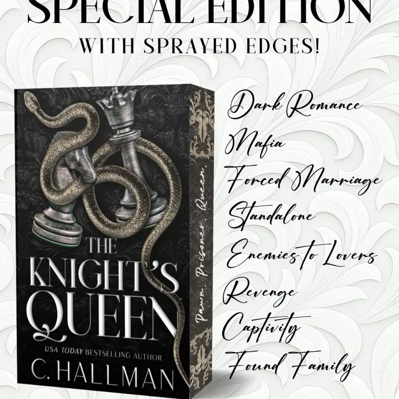 The Knight’s Queen Special Edition with Sprayed Edges by C. Hallman Dark Romance Mafia Forced Marriage Standalone