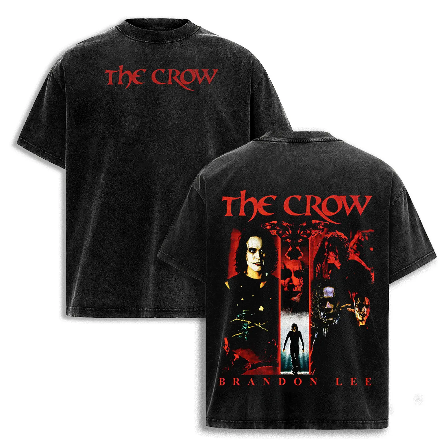 The Crow 1994 Movie Unisex Softstyle T-Shirt, Brandon Lee Fan Tee, Vintage Action Thriller Top, Retro Film Apparel