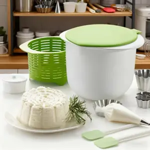 Cheese Making Kit Set, Includes Molds Set, Filter Draining Tofu Presser, User-Friendly Tools for Home Cheese Making, Cheese Mold