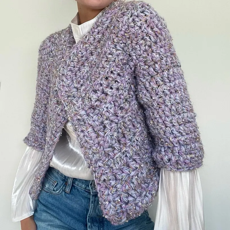 Handmade- Crochet Chunky Jacket