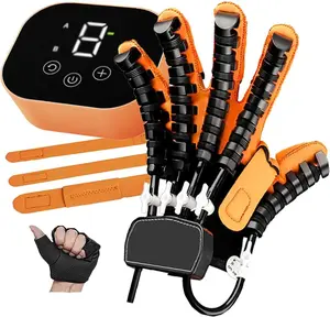 Hand Rehabilitation Robot Gloves, Intensity Adjustable, Hempiplegia Arthriti Patient Therapy, Left & Right Hand Finger Rehabilitation Trainer, Relieve Hand Stiffness