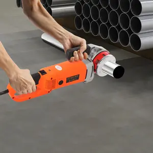 2300W Pipe Threader Machine 6 Dies 0.82-2.35in Pipe Range 22.44x5.12x11.42in Storage Box for Plumbing Electrical Work