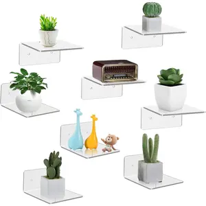 Small Wall Shelf, Shelves Display Ledges for Storage & Decoration, Small Floating Shelf for Wall with 2 Types of Installation
