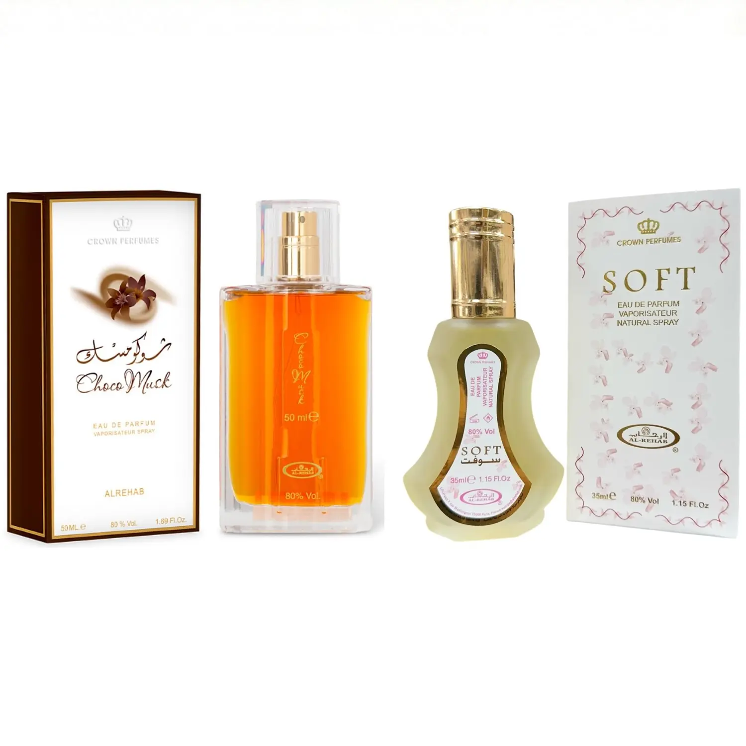 Choco Musk & Soft 2 Piece Bundle Eau de Parfum Spray 50 ml Each Sweet Chocolate Vanilla Gourmand Perfume