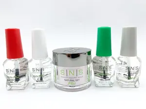 SNS Gel Base Gel Top Base Sealer Dry Set of 4 Include Natural Set Dipping Powder