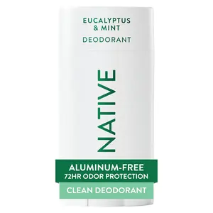 Native Deodorant Contains Naturally Derived Ingredients, 72 Hour Odor Control, Deodorant for Women and Men, Aluminum Free, Eucalyptus & Mint 2.65oz