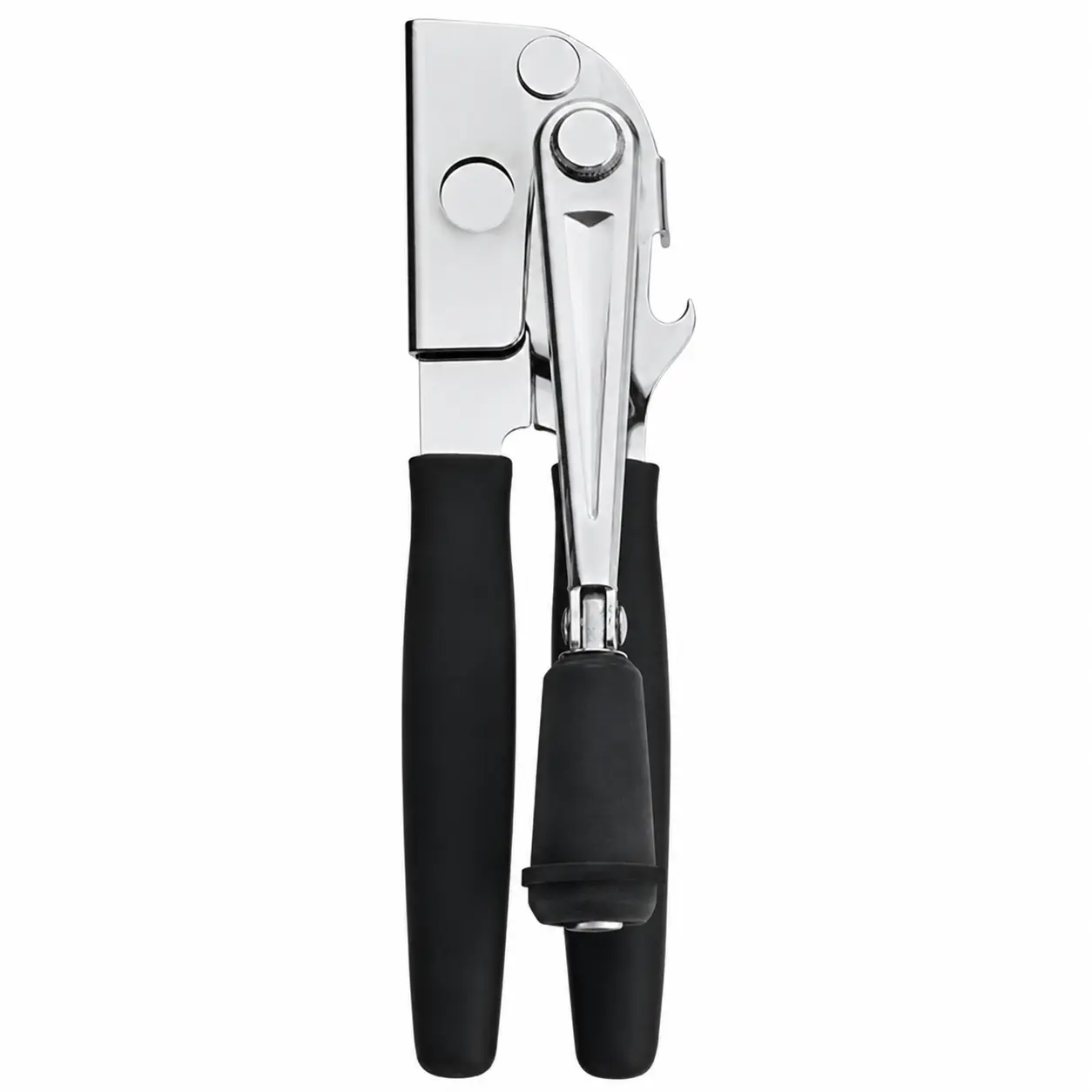 Crank Manual Can Opener, Commercial Heavy Duty Swing-Away Can Opener with Extra-Long Rubber-Coated Handles, Oversized Knob for Big Cans, Senior Friendly, Kitchen Gadget