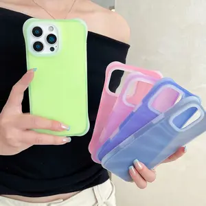 Ultra-Thin Jelly Phone Case for iPhone 16/15/14/13, Unique Creative Design Casing, Protective & Stylish Accessory, Fashionable Mobile Protection, Cover