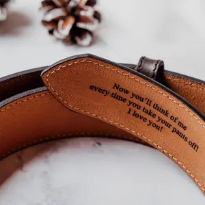 Full Grain Leather Belt, Leather Accessory Gift, Groomsmen Gifts, Personalized Gift, Custom Gift, New Dad Gift, 3rd Anniversary Gift