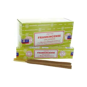 Satya Sai Baba Nag Champa - Frankincense Incense Stick Box - Pack Of 12 (15 Gram Each) Scented Scent Perfume Aroma Freshener Fragrance