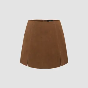 CIDER Women's Corduroy High-Waist Split Skort - 4 Colors, Size 0-26, Curve & Plus Sizes