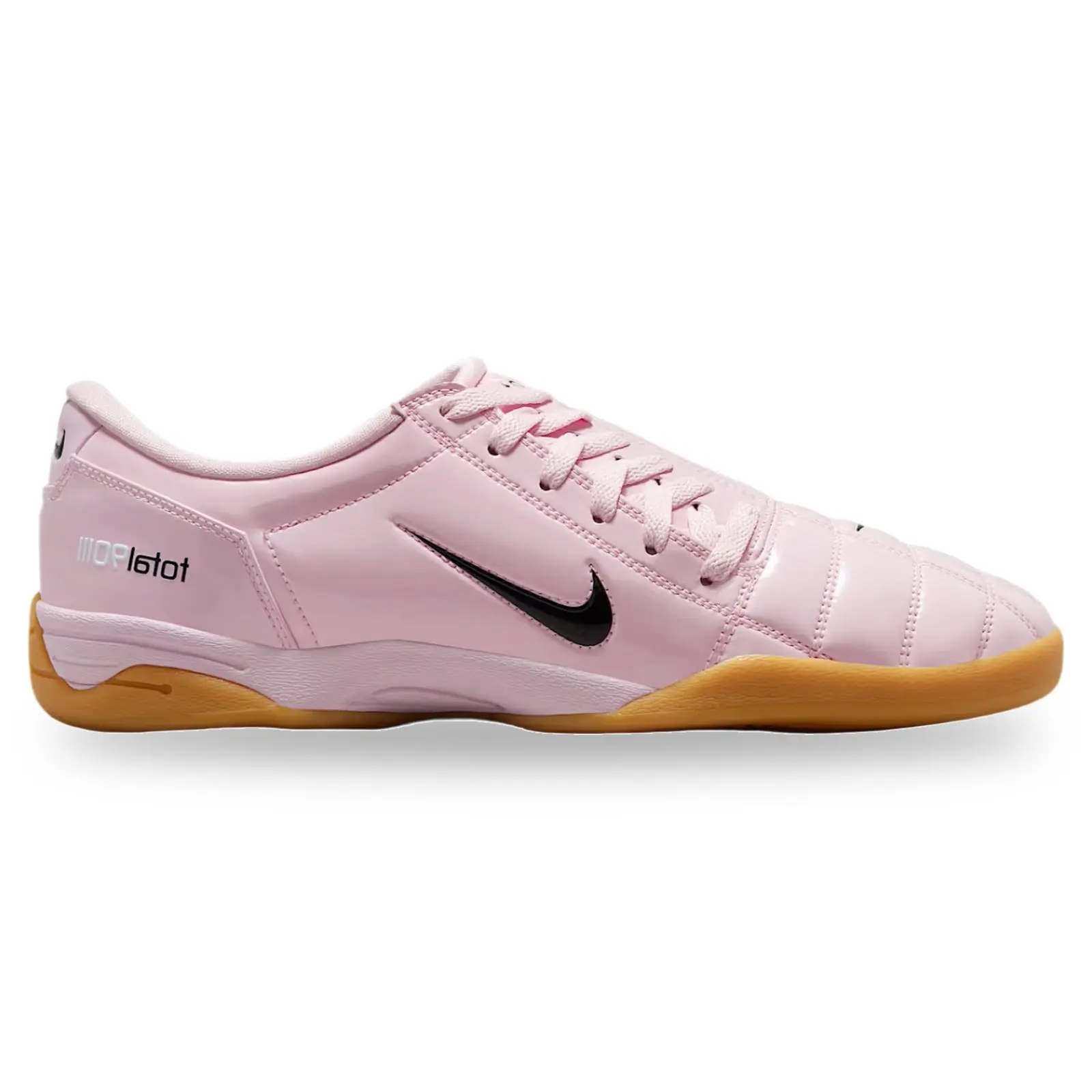 NIKE Total 90 3 Men's Indoor Soccer Futsal Footwear, Pink Foam & Black with Gum Sole, Casual Sporty Sneakers (IH4964-663), Footwear Sneakers, Lightweight Athletic Sneakers