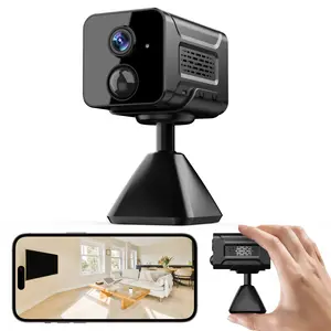 Mini Camera 2K HD Indoor Battery WIFI Camera, Motion Detection, App Control, Cloud & SD Storage, Wireless Camera for Pet/Baby/Nanny Surveillance