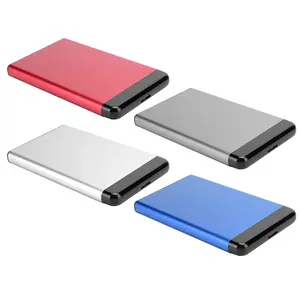 Mobile Hard Disk Enclosure USB3.0 Portable Aluminum Alloy for 2.5in SSD Support 8TB (Not Inclube Hard Disk)