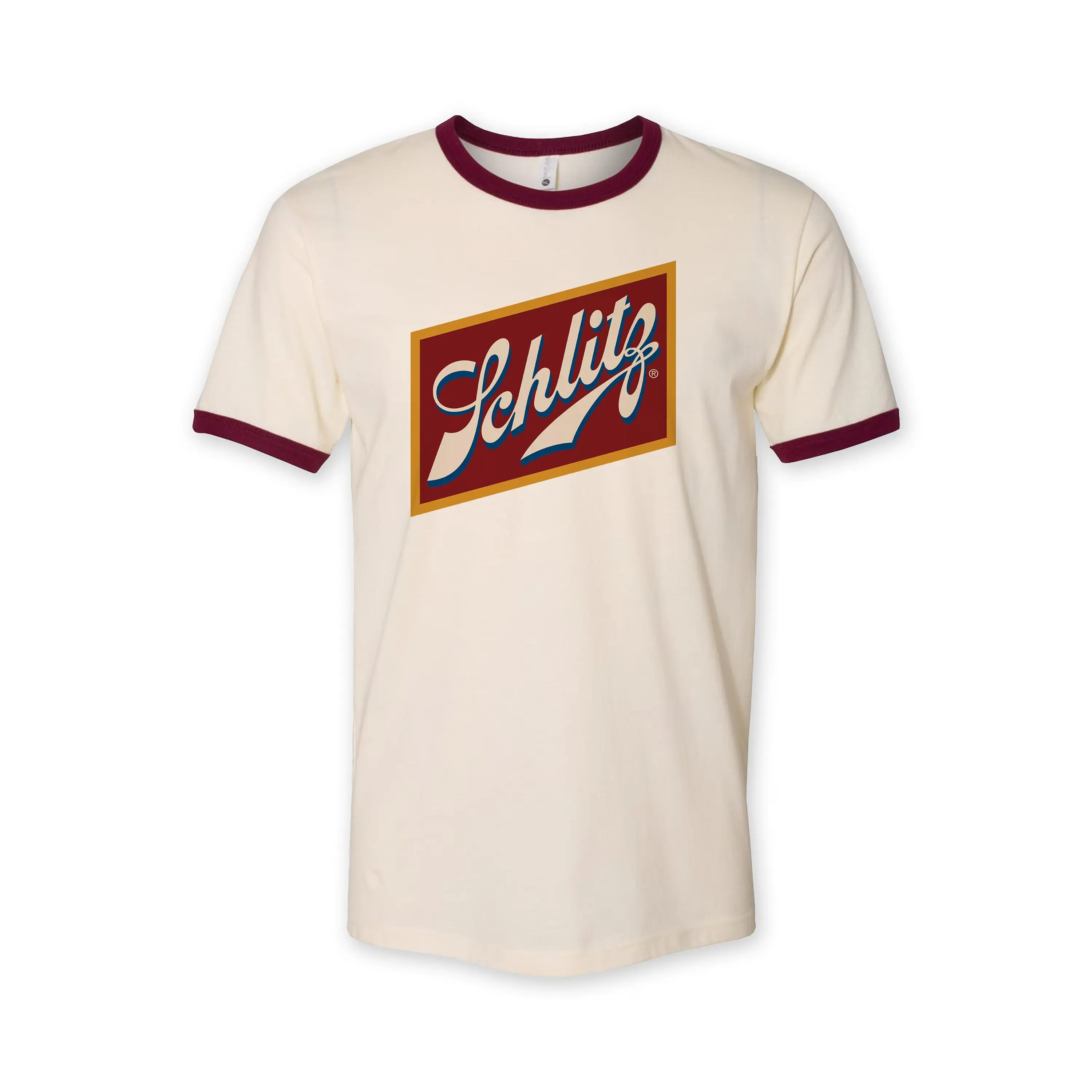 Schlitz Ringer Tee, Vintage Beer Shirt, Schlitz T-shirt