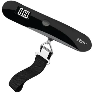 iHome Digital Luggage Scale - 110lbs Portable Suitcase Scale with LCD Display - Luggage Weight Scale (220LSGL2BL)