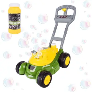 Bubble Lawn Mower for Toddlers, Bubble Blowing Machines, Indoor and Outdoor Gardening Toy, Birthday, Party Favor for Preschool Girls and Boys, No Batteries Required, 2+