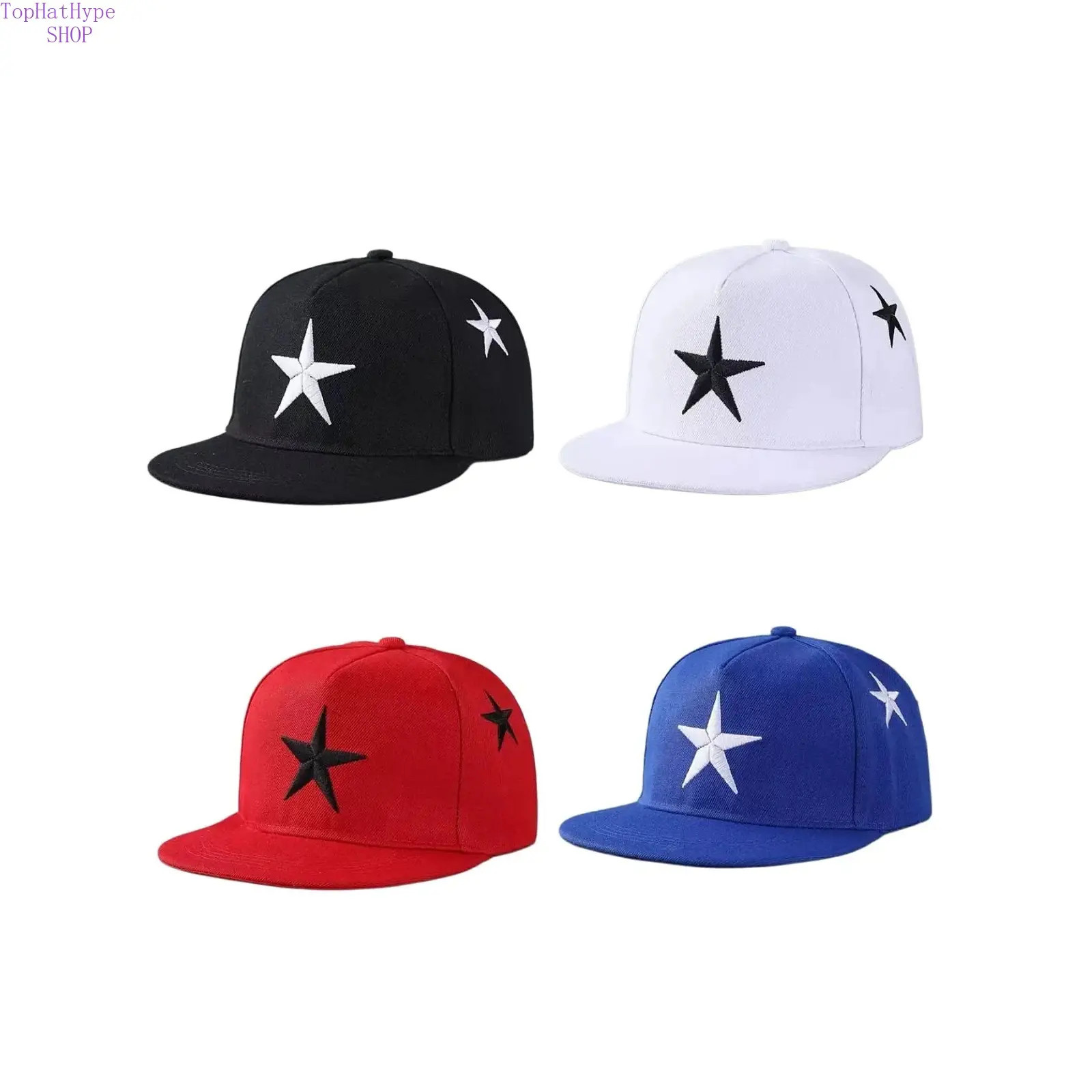 1 five pointed star flat eave hip-hop hat, neutral and fashionable baseball hat, truck driver hat, casual clothing and accessories, suitable for skateboarding, fans, outdoor cycling sports, sun protection and shading all season long use,summerwins