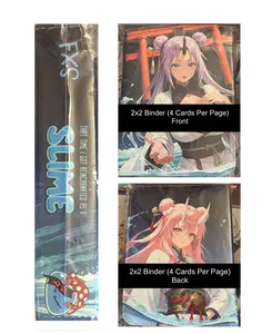 [Binder] FXS Slime 2x2 Card Zipper closure with card pages included Shion and Shuna