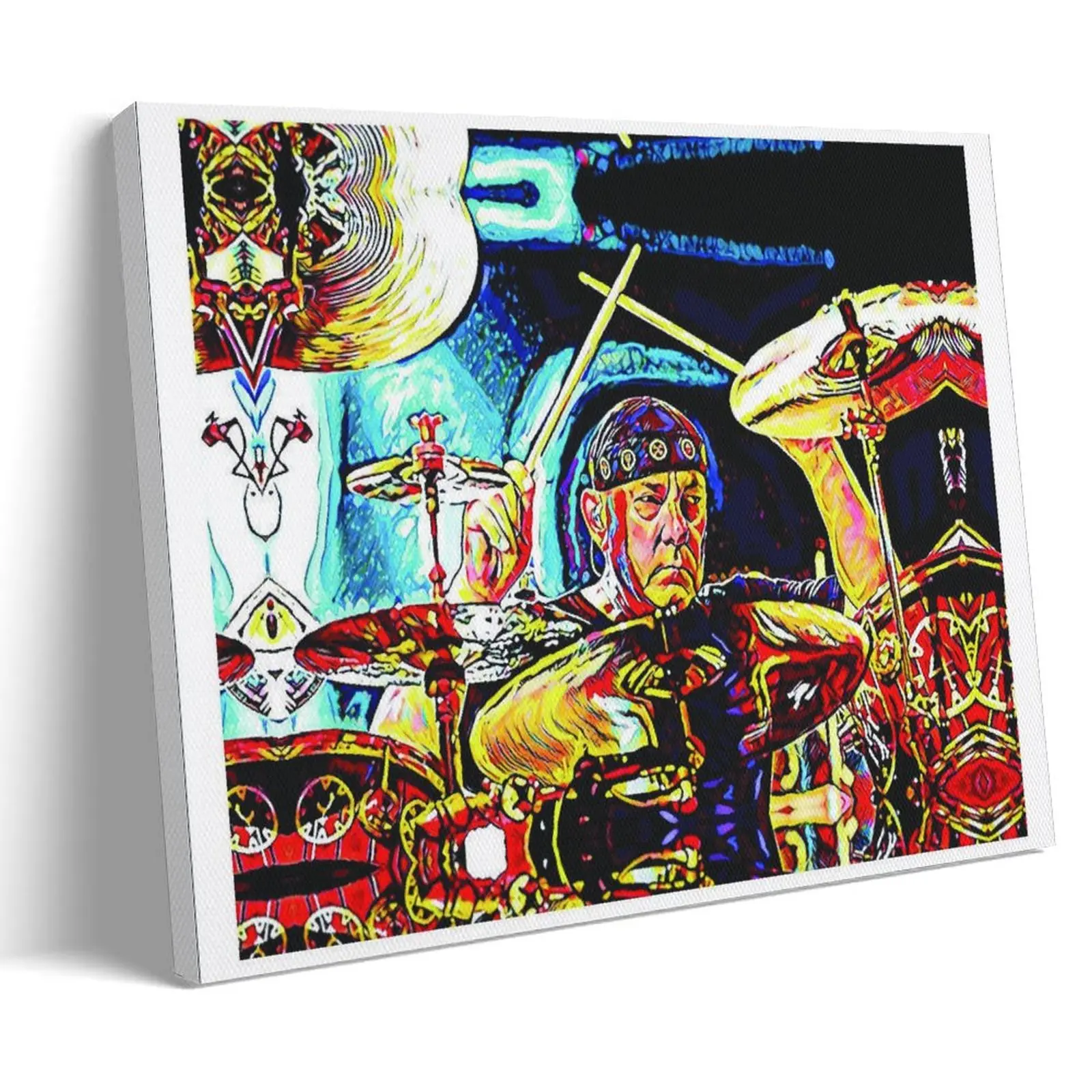 Neil-Peart of Rush Poster Posters Music Album Cover Posters Canvas Wall Art High-Resolution Vintage Band & Artist Prints for Room