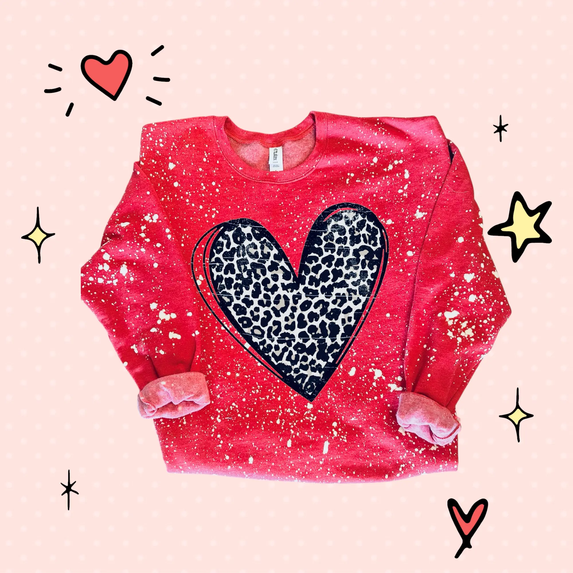 Bleached Leopard Heart
